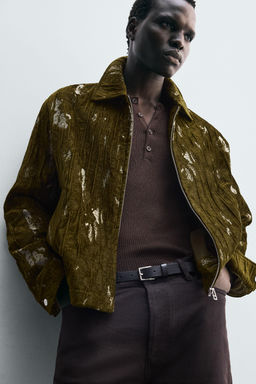 TEXTURED JACQUARD JACKET - Zara фото 7