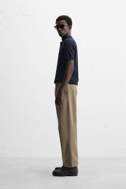 VISCOSE BLEND KNIT POLO SHIRT - Zara фото 6