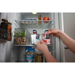 Контейнер для холодильника с крышкой и ручкой RICCO, пластик, 32×20,5×10 см, прозрачный