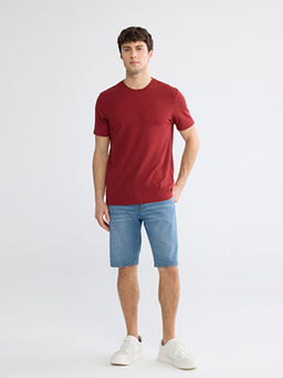 Bisiklet Yaka Penye Erkek Ti??rt