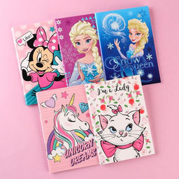 Цена за 10 шт. Блокнот А6, 32 листа, на скобе, для девочки, МИКС