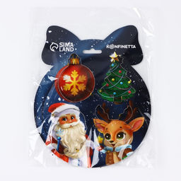 Формы для выпечки новогодние Счастливого Нового года, 4 шт.