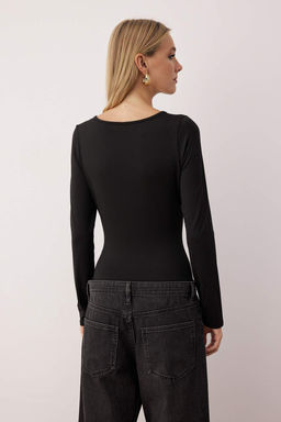 Haki Fitted/Vucuda Oturan Aksesuar Detayl? C?tc?tl? Esnek Orme Body TWOAW26BD00005 - Trendyolmilla фото 8