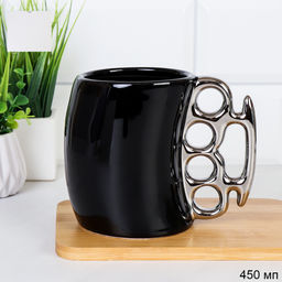 Кружка 450 мл Кастет / HY-050 /уп 36/ в подарочной коробке