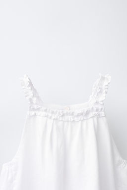 TOP HALTER CON LINO / Blanco roto - Zara фото 3