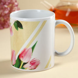 Подарочный набор «С 8 Марта»: чай апельсин с шоколадом, 50 г, кружка 300 мл