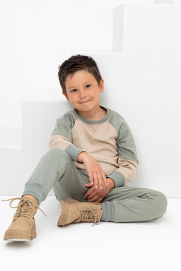 КР 400582/зеленый чай брюки для мал