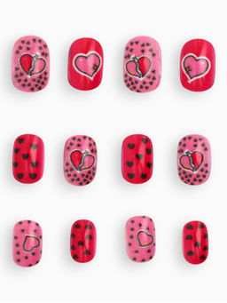 Детские накладные ногти Love Red, 12 шт - Школа талантов фото 5