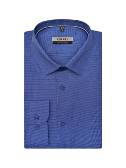 Сорочка мужская длинный рукав GREG 214/237/6176/ZN/1p STRETCH
