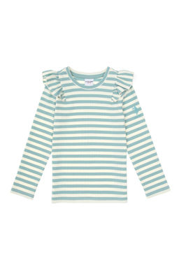 K_z _ocuk Mint _izgili Bisiklet Yaka Sweatshirt - U.s. polo assn фото 2