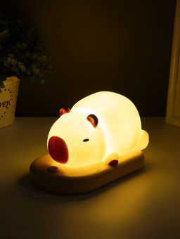 Ночник "Капибара на коврике" LED 3Вт 5V USB АКБ 9,3х15х13,2 см