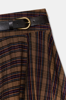 FALDA MINI CUADROS TRABILLA / Multicolor - Zara фото 9