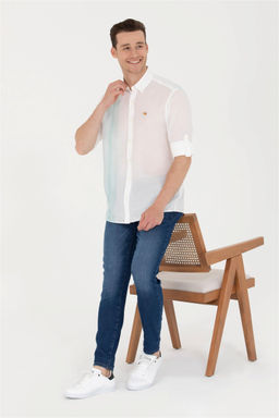 U. S. Polo Assn Мужская белая рубашка с длинным рукавом - U.s. polo assn фото 8