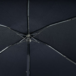 Зонт-мини механический Моно ткань эпонж (полиэстер), 6 лучей, д/купола 88см h50см, 5 сложений, 17см в сложенном виде, механизм против ветра, ручка с покрытием soft-touch, цвет темно-синий, 184гр (Китай) - Домашняя Мода фото 6