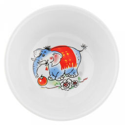 Салатник фарфоровый "Зоопарк" 220мл, д21,9см h4,3см, круглый (Россия)