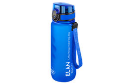 Бутылка для воды 500 мл 6,5*6,5*23 см "Style Matte" с углублениями д/пальцев, небесная