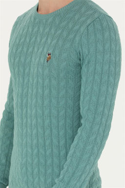 Мужской мятный базовый свитер Неожиданная скидка в корзине - U.s. polo assn фото 6