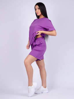 Костюм Лайф сирень, футер с лайкрой - Малина фото 12