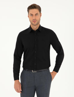 Рубашка Pierre Cardin Slim Fit черная
