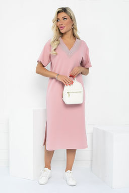 Платье Свобода движения (розовое) П12998-7М