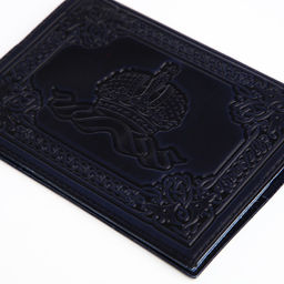 Обложка для паспорта, тиснение, герб, цвет тёмно-синий - Simaland фото 5