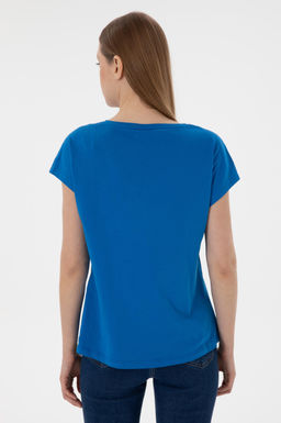 Kad_n Kobalt Mavi Basic Ti__rt Sepette S_rpriz _ndirim - U.s. polo assn фото 6