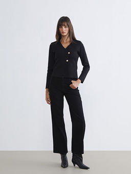 Kruvaze Yaka Kad?n Triko H?rka