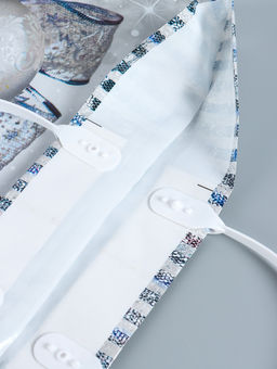 Цена за 10 шт. Пакет новогодний «Лёд», полиэтиленовый с пластиковой ручкой, 38×35 см