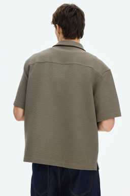 Camisa resort gofrada Relaxed Fit - H&m фото 8