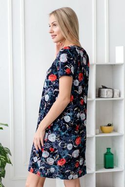 Платье женское из велюра с коротким рукавом Карина - Амадэль фото 8