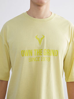 Bisiklet Yaka Bask?l? Erkek Spor Ti??rt