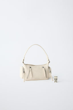 BOLSO CREMALLERA / Blanco Crudo - Zara фото 6