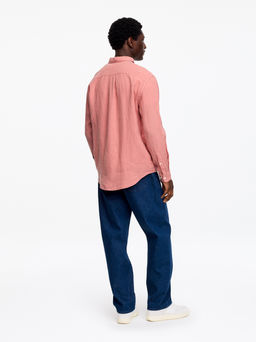 Camisa de lino holgada - H&m фото 6