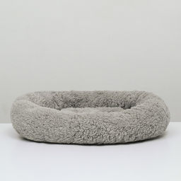 Лежанка для щенков и котят Уют, мягкий мех, 383211 см, серая - Пижон фото 2