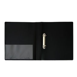 Папка на 2 кольцах А4, Calligrata, 40 мм, 700 мкм, карман на торце, черная  фото 2