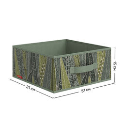 VAL GR-BOX-2S2F Короба стеллажные, без крышки, 31*31*15 см, набор 4 шт., GREEN, шт