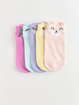 Desenli K?z ?ocuk Patik ?orap 5li