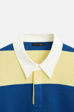 STRIPED KNIT POLO SHIRT - Zara фото 17