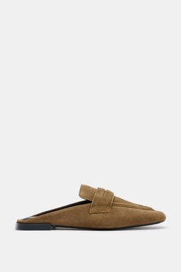 SPLIT SUEDE MULE LOAFERS - Zara фото 3