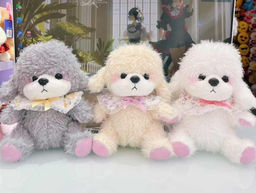 Собачка "Пудель" кудрявая, 25см (Белоруссия)