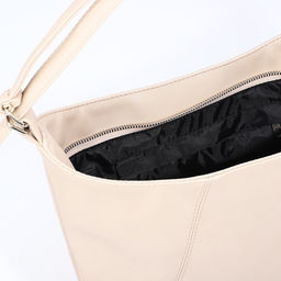 Сумка женская мешок на молнии, цвет бежевый - Simaland фото 6