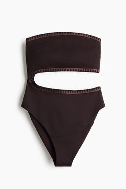 Traje de ba?o bandeau con copa acolchada High Leg