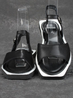 08-PED56-2 BLACK Босоножки женские (натуральная кожа)