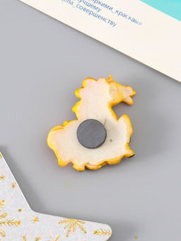 Цена за 5 шт. Магнит на холодильник Коняшка с монетами и подковой, полистоун, 3.5?4 см, МИКС - Simaland фото 4