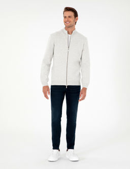 A__k Gri Melanj Regular Fit Fermuarl_ Triko H_rka - Pierre cardin фото 4