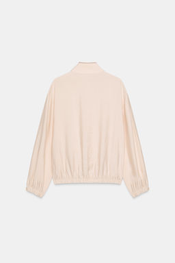 CONTRASTING SEAM BALLOON TOP - Zara фото 7