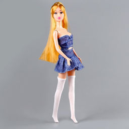 Гольфы выше колена для куклы, цвет белый - Simaland фото 2