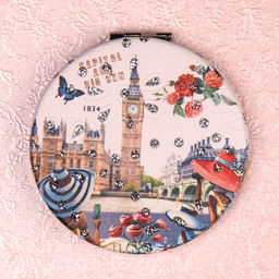 Зеркало карманное 7 см / GT357 /уп 50/300/ кожзам - Галеонтрейд фото 19