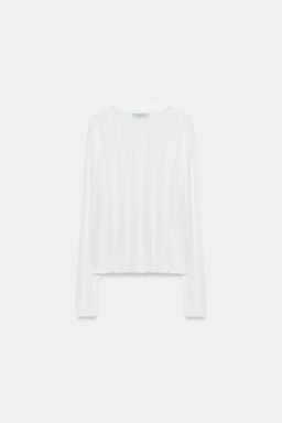 CHAQUETA PUNTO POINTELLE / Blanco - Zara фото 9