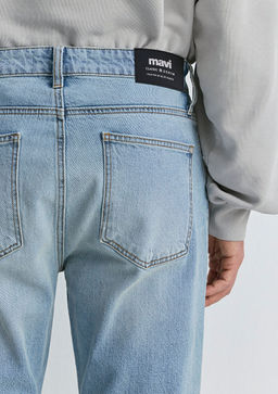 Milan Classic Denim Vintage Ac?k Mavi Jean Pantolon фото 9